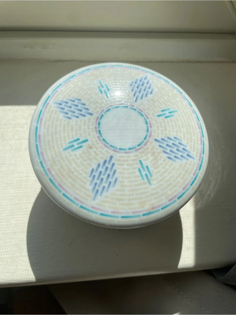 Vintage Pier1 Decorative Lidded Ceramic Trinket Jewelry Box
